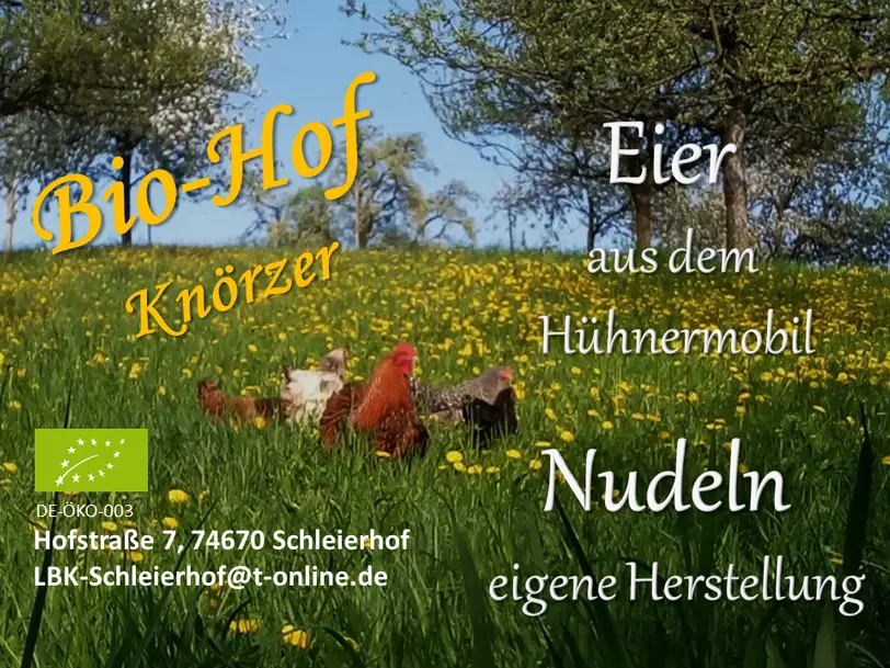 Bio Hofladen Knörzer in Forchtenberg - Schleierhof